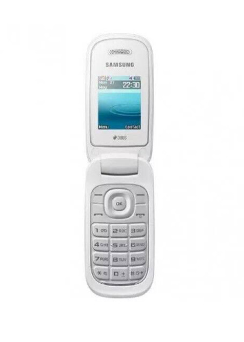 Samsung E1272 Flip Phone Unlocked Dual Sim White
