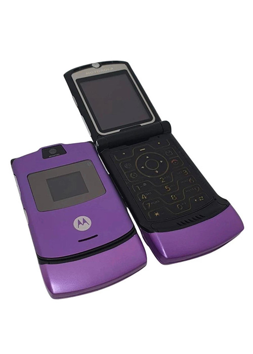 Motorola RAZR V3 Retro Flip Purple Unlocked